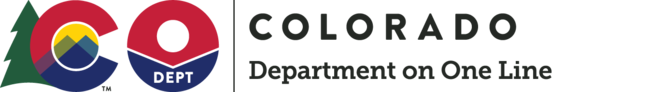 Sample logo where the name of the department fits on one line