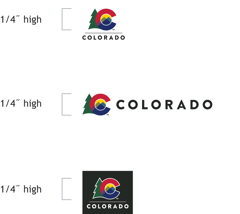 IDS brand elements minimum size samples