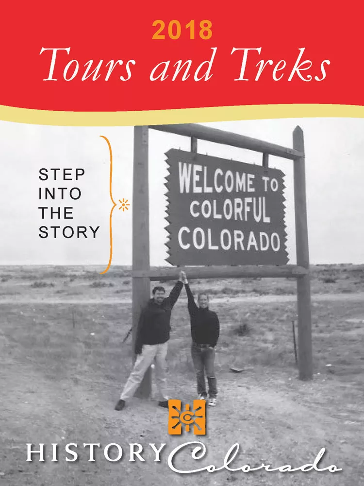 A sample of Colorado's History Colorado tours and treks book from 2018.