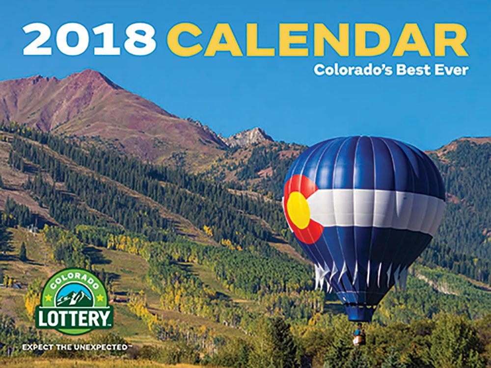A sample of Colorado Lottery's 2018 Calendar.