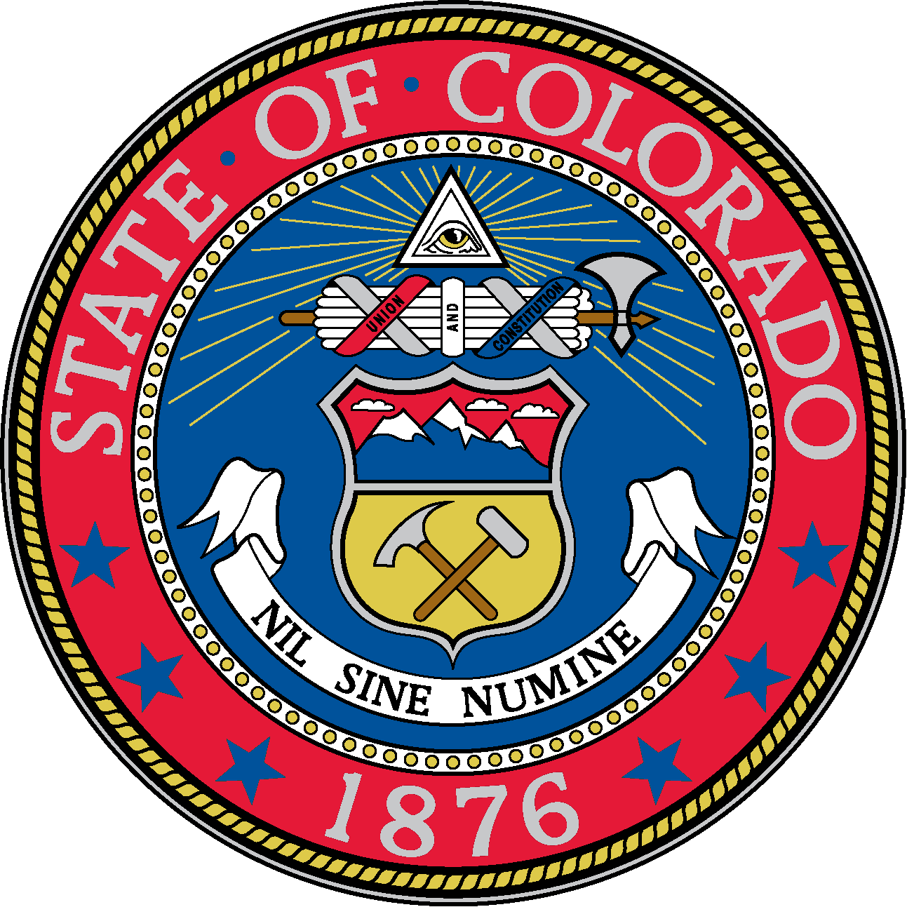 The full color version of Colorado's State Seal