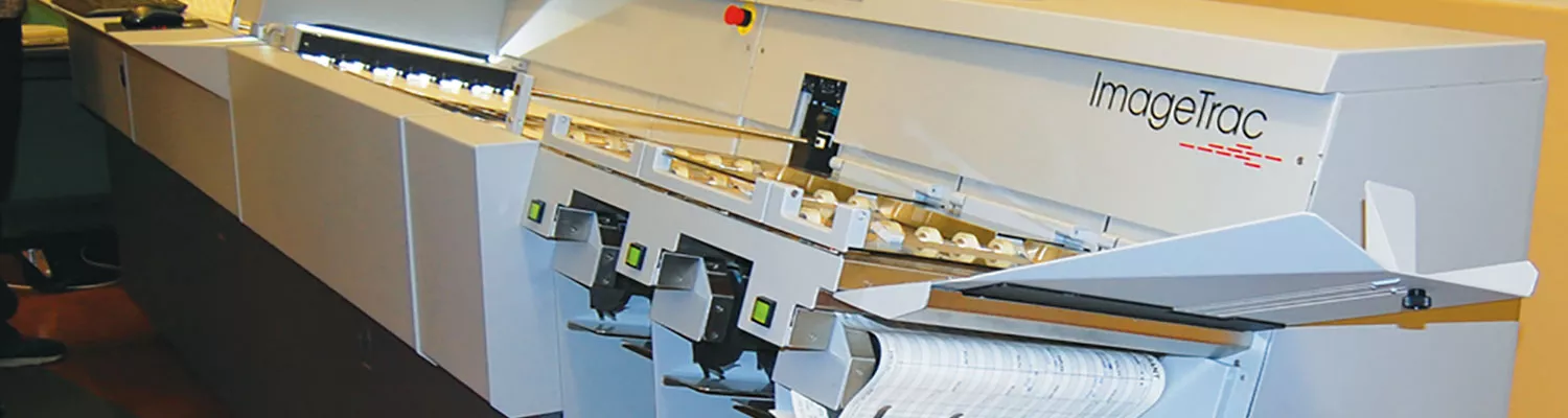 A large commercial size paper scanning machine