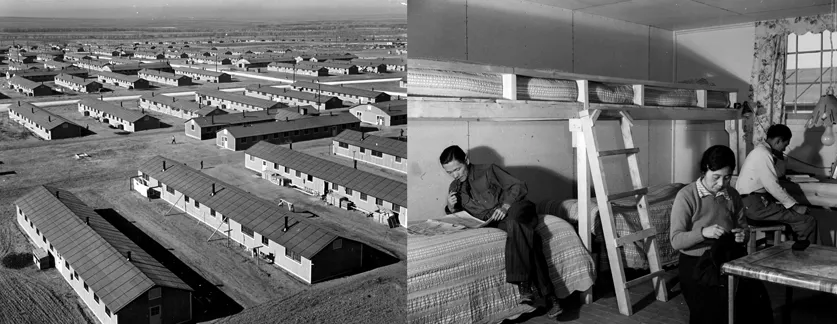 Old photos showing Amache Japanese Internment Camp.